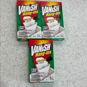 3 Vtg 1996 VANISH Hang-Ins Automatic Toilet Bowl Cleaner Refills Tablets *READ*